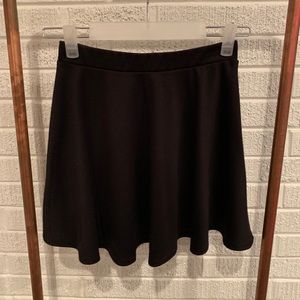 Black Mini Skater Skirt